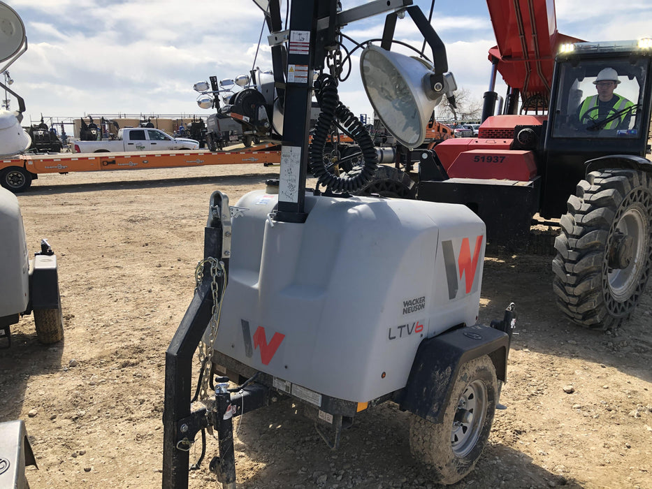 2018 Wacker Neuson LTV6K-MH Wacker Neuson LTV6K Mobile Light Tower w/Fuel Level Sensor Installed