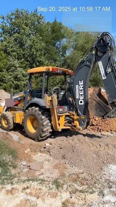 2020 John Deere 410L - Extendable Stick Canopy, 4WD, Extendable Stick, Pilot Controls, 2 Way Hydraulics, TAG Manual QC