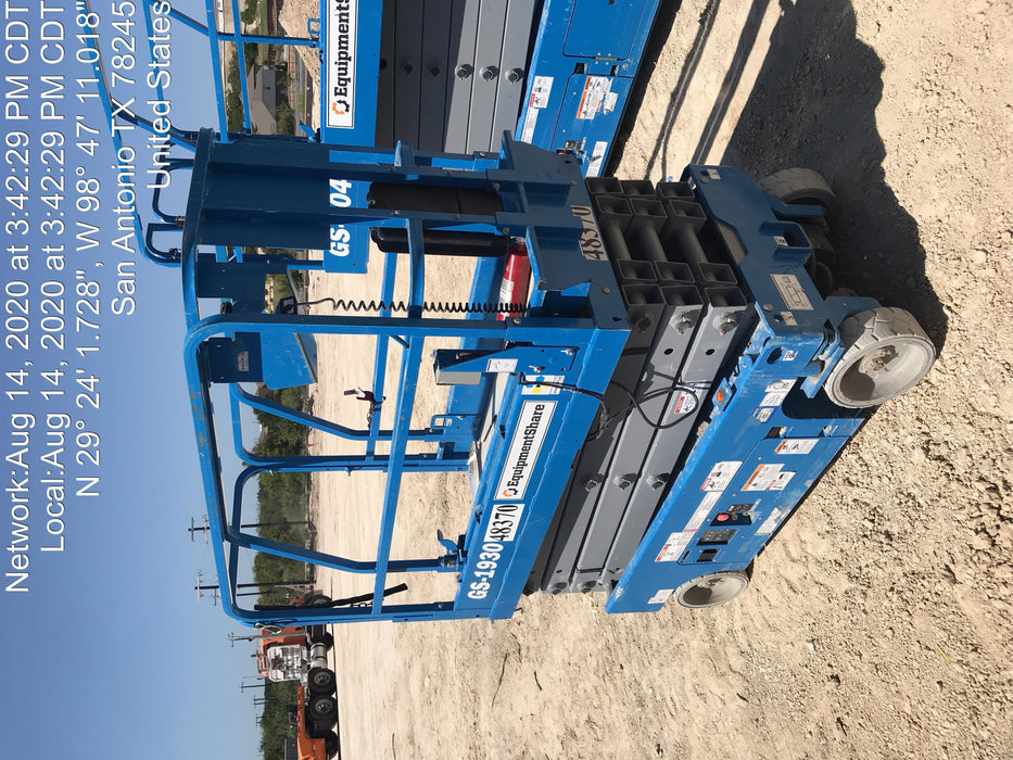 2019 Genie GS-1930 Fixed rails with chain Entry