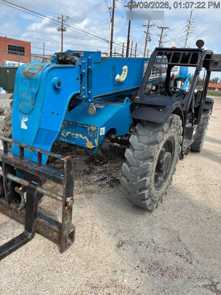 2019 Genie GTH-844 Canopy, Solid RT Tires, LED Work Lights, Beacon 60" QA Carriage, 48" Forks