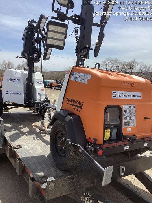 2023 Generac MLT2 Diesel, Flex Switch 120V Input, Powerzone Controller, 
(4) 320W LED Lights, 4kW Generator, 39.9 Gal Fuel Tank, 2" Ball, T3