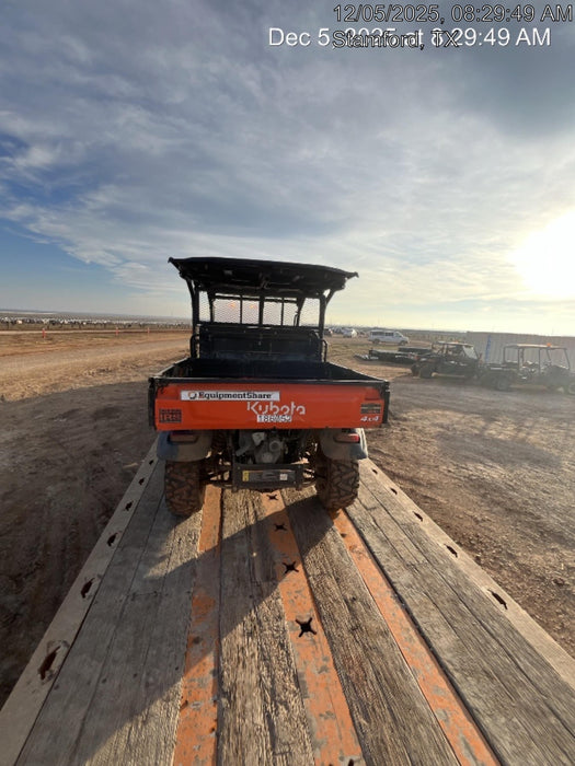 2021 Kubota RTV-X1140W-H Plastic Canopy, Windshield Acrylic Clear, LED Strobe Light, Wire Harness Kit, Back up Alarm