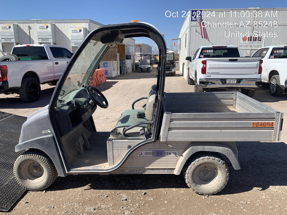 2020 Club Car CA500E Canopy, 48V Electric Drive System, 500 Amp Motor Controller, NM Tires