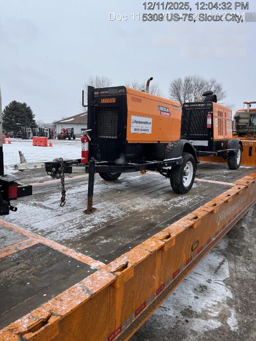 2021 Lincoln Electric Vantage 322 Vantage 322 Ready Pak 3 w/ Decals, ORANGE (includes trailer, cable rack, fender light kit) NO Telematics