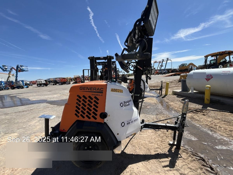 2024 Generac MLT2 Diesel, Flex Switch 120V Input, Powerzone Controller, 
(4) 320W LED Lights, 4kW Generator, 39.9 Gal Fuel Tank, 2" Ball, T3