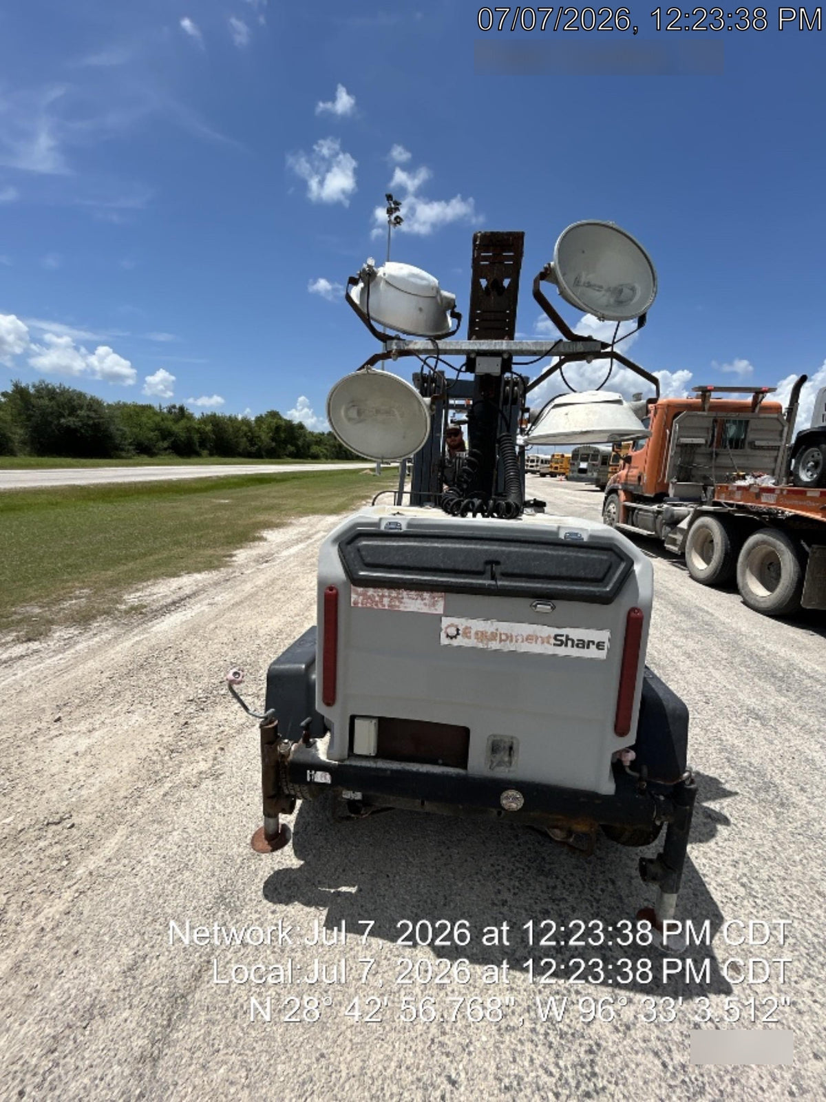 2017 Wacker Neuson LTV6L-MH Wacker Neuson 6 kW Towable Light Generator