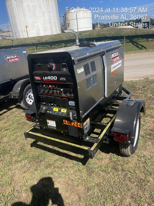 2024 Lincoln Electric LE400 Kubota V1505, Trlr, Cable Rack, Light Kit, ES Decals, T3