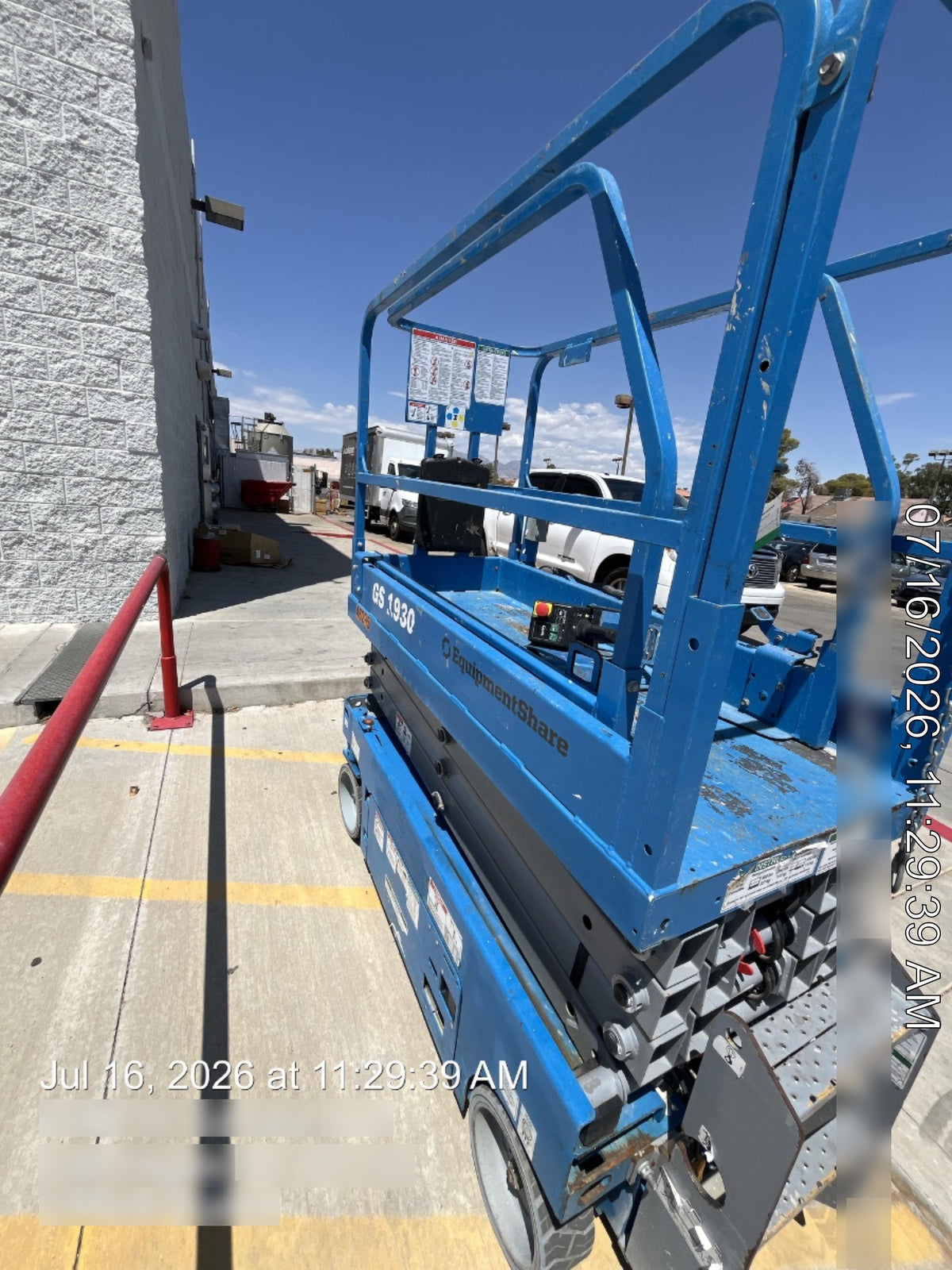 2019 Genie GS-1930 Fixed rails with chain Entry
