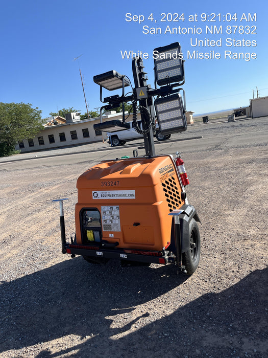 2024 Generac MLT2 Diesel, Flex Switch 120V Input, Powerzone Controller, 
(4) 320W LED Lights, 4kW Generator, 39.9 Gal Fuel Tank, 2" Ball, T3
