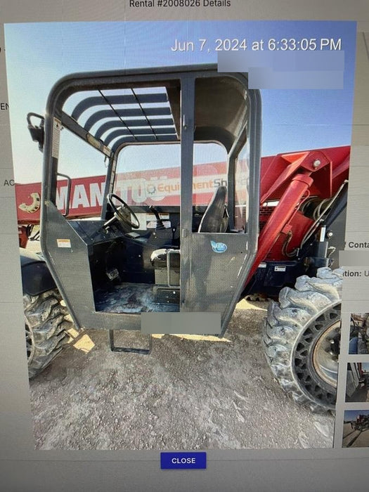 2018 Manitou 12042 Manitou MTA 12042 w/Open ROPS, Work Lights/Strobe, Aux Hyd, Solid Tires, Lift Hook, 66" Carriage, 72" Forks, Outriggers