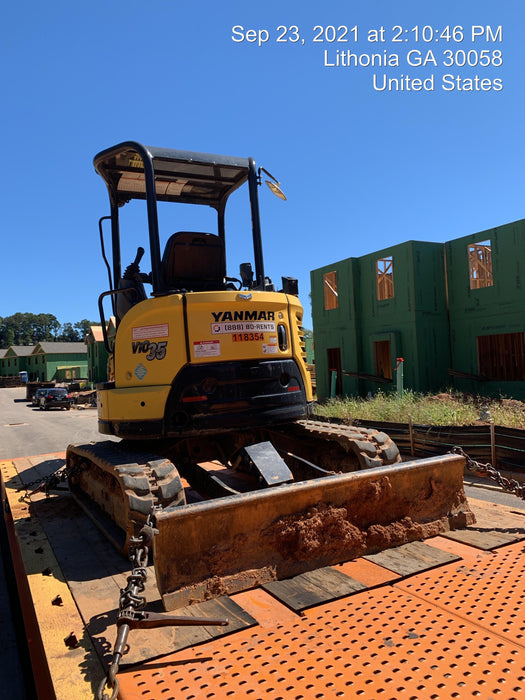2020 Yanmar ViO35PR Open ROPS / Rubber Track / NO COUPLER