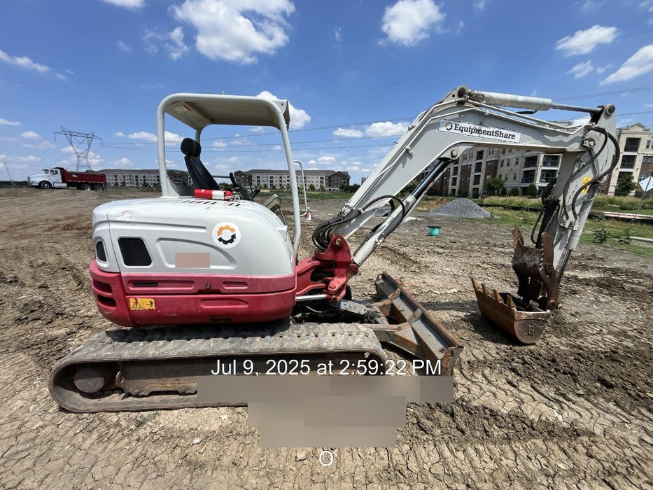 2019 Takeuchi TB260 Takeuchi TB260 Canopy w/Rubber Tracks, Auxiliary Hydraulics, Standard Blade, Manual QC