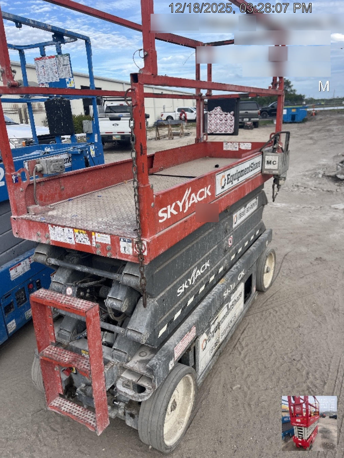 2019 Skyjack SJIII-3226 Standard Options, Trojan Batteries
