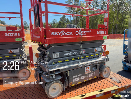 2024 Skyjack SJ3219 Electric Drive, Sld NM Tires, DBcns, RFRails, Power to Platform, T3 + Access Control