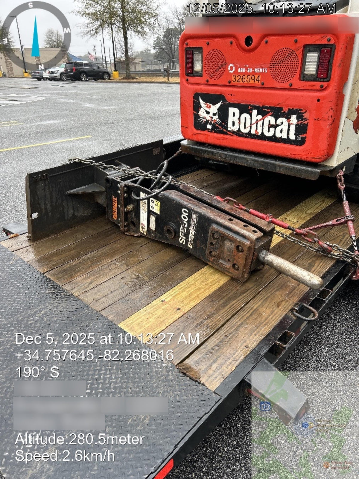2025 EPIROC EC100T Bracket