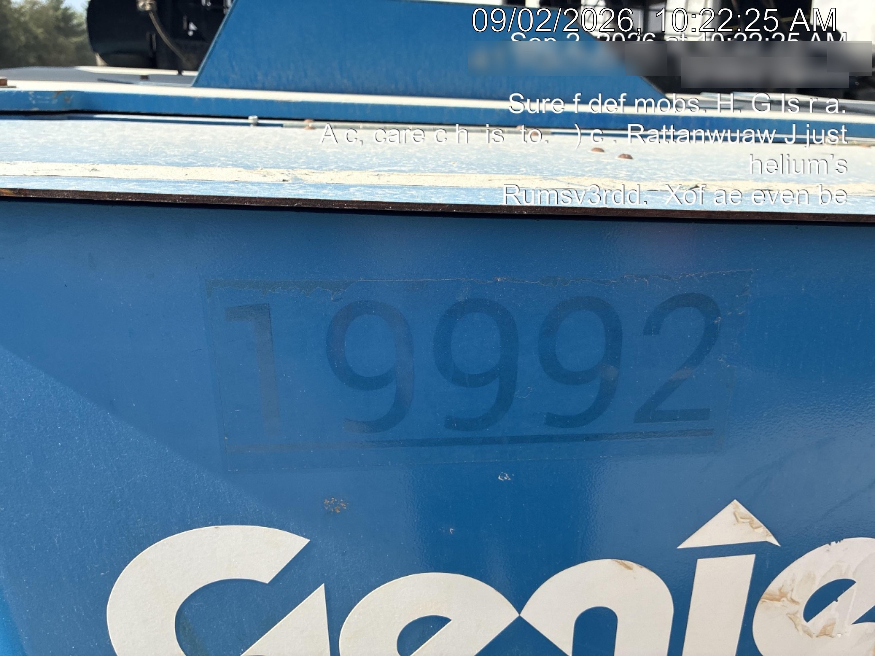 2018 Genie GTH-1056 Genie GTH-1056 w/ROPS, Work Lights, Solid Tires, RH Cab Mesh, Beacon, 60" Carriage and Forks