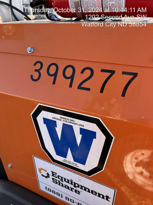 2024 Wanco WLTT-4MM4K Diesel, Deep Sea Controller, Shore Power Plug, Auto Start, (4) 350W LED Floodlights, 4kW Generator, 60 Gal Fuel Tank, 2" Ball, T3