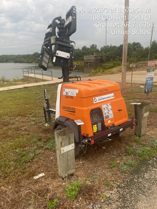 2023 Generac MLT2 Diesel, Flex Switch 120V Input, Powerzone Controller, (4) 320W LED Lights, 4kW Generator, 39.9 Gal Fuel Tank, 2" Ball, T3