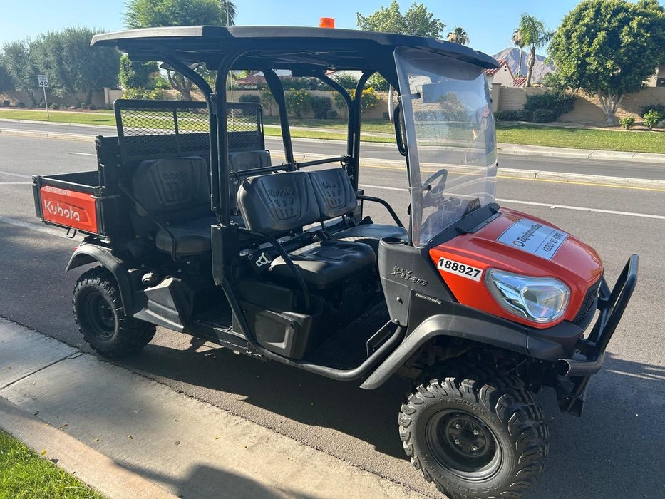 Kubota RTV-X1140W-H Plastic Canopy, Windshield Acrylic Clear, LED Strobe Light, Wire Harness Kit, Back up Alarm