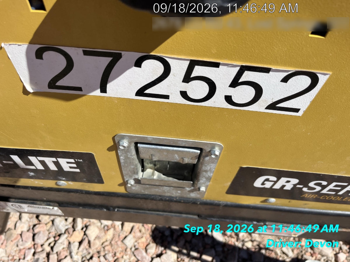 2022 Allmand NLV3GR (4) LED Light Fixture 350W, 23' Vertical Mast, 3kW Prime, Towable, ES Decals, T3 no