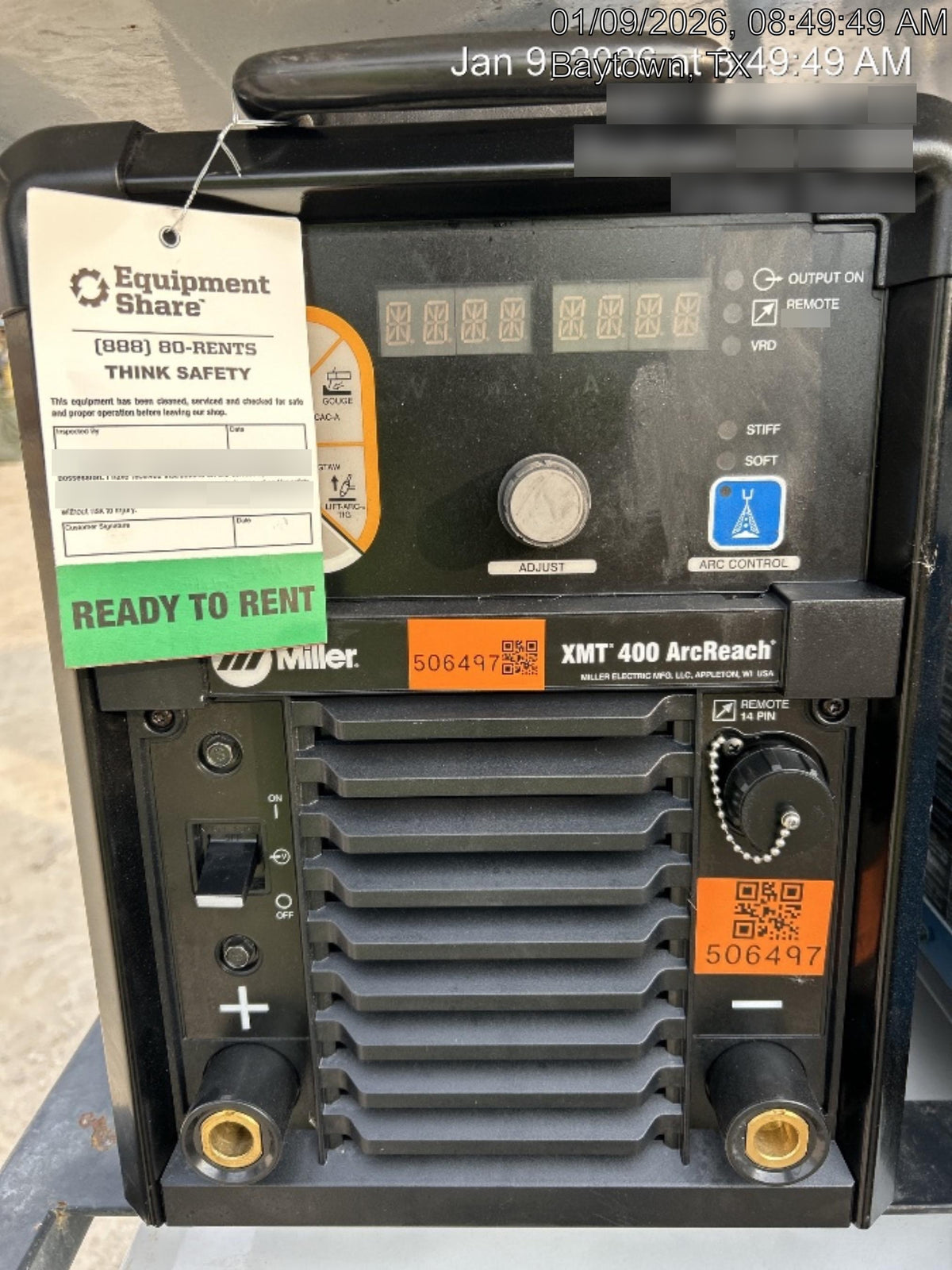 2025 MILLER ELECTRIC XMT 400