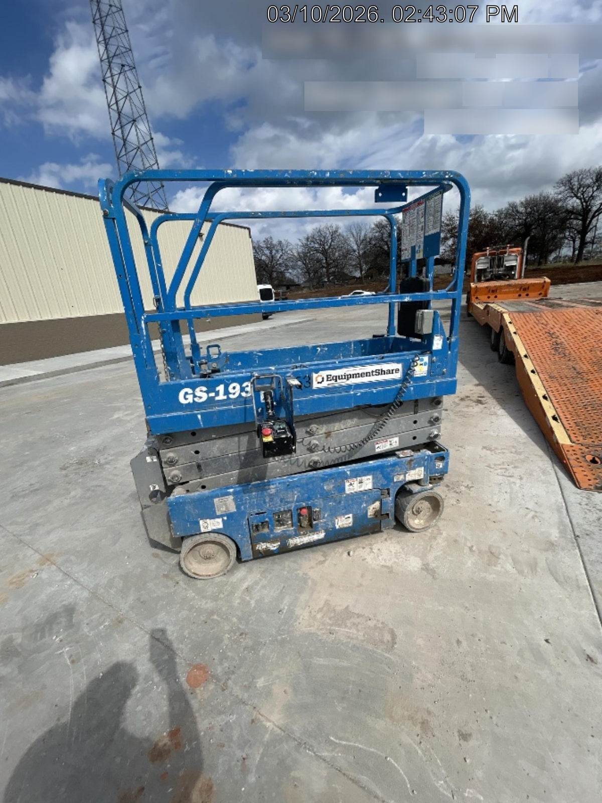 2019 Genie GS-1930 Fixed rails with chain Entry