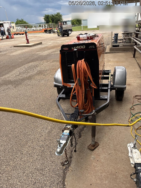 2022 Lincoln Electric LE400 Kubota V1505, Trlr, Cable Rack, Light Kit, ES Decals, T3