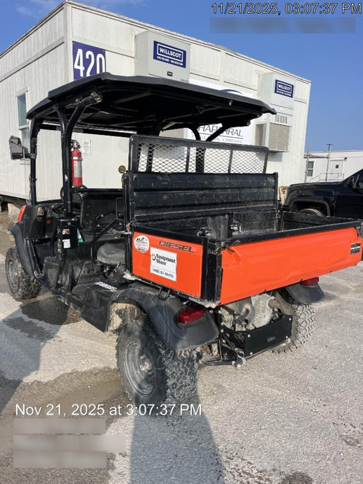 2022 Kubota RTV-X1140W-H Plastic Canopy, Windshield Acrylic Clear, LED Strobe Light, Wire Harness Kit, Back up Alarm