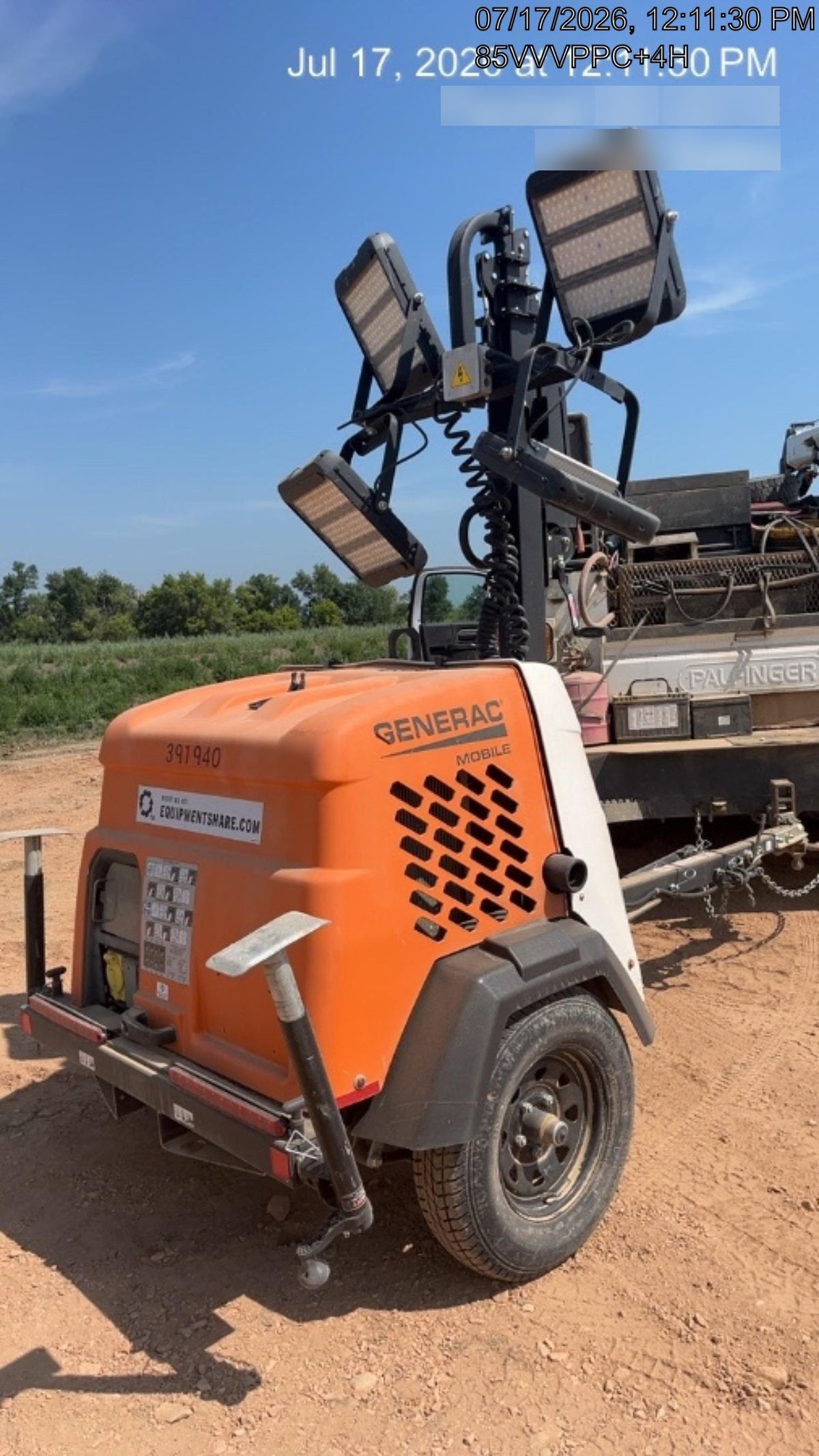 2024 Generac MLT2 Diesel, Flex Switch 120V Input, Powerzone Controller, 
(4) 320W LED Lights, 4kW Generator, 39.9 Gal Fuel Tank, 2" Ball, T3