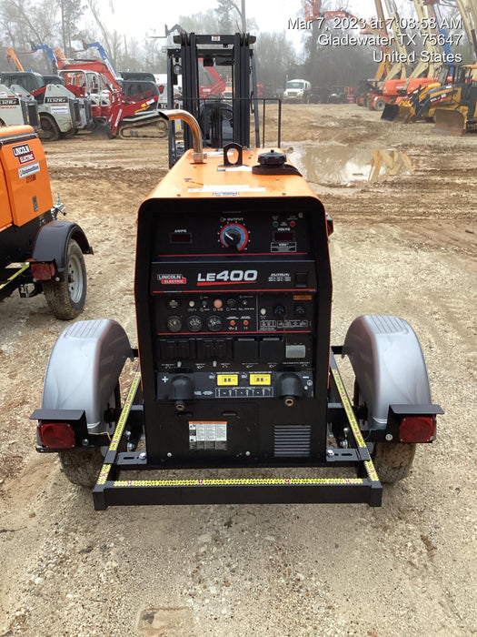 2022 Lincoln Electric LE400 Kubota V1505, Trlr, Cable Rack, Light Kit, ES Decals, T3