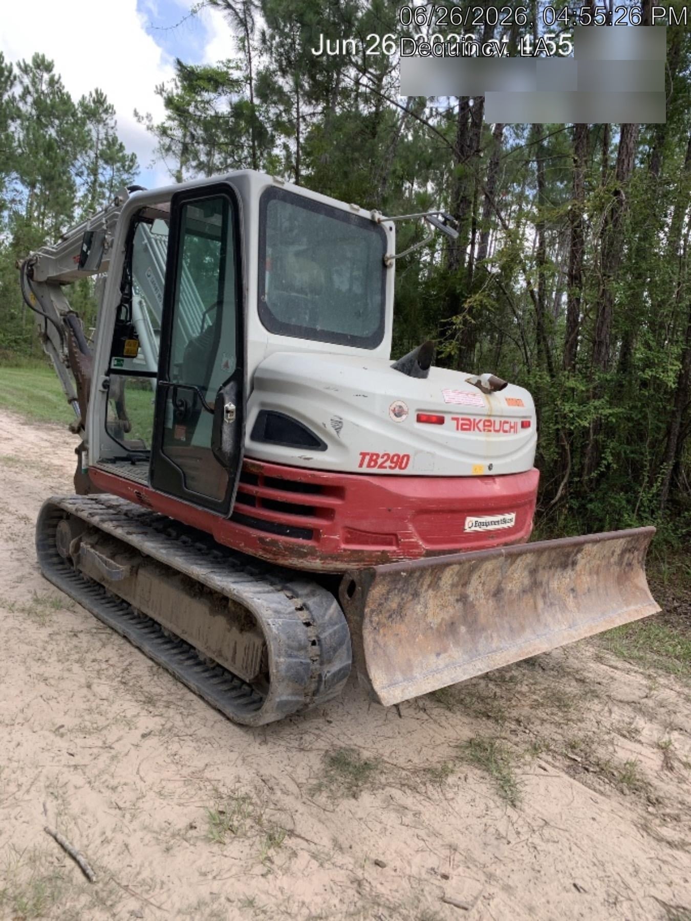 2020 Takeuchi TB290C Cab/Heat/Air, Rubber Tracks, Manual TAG QC