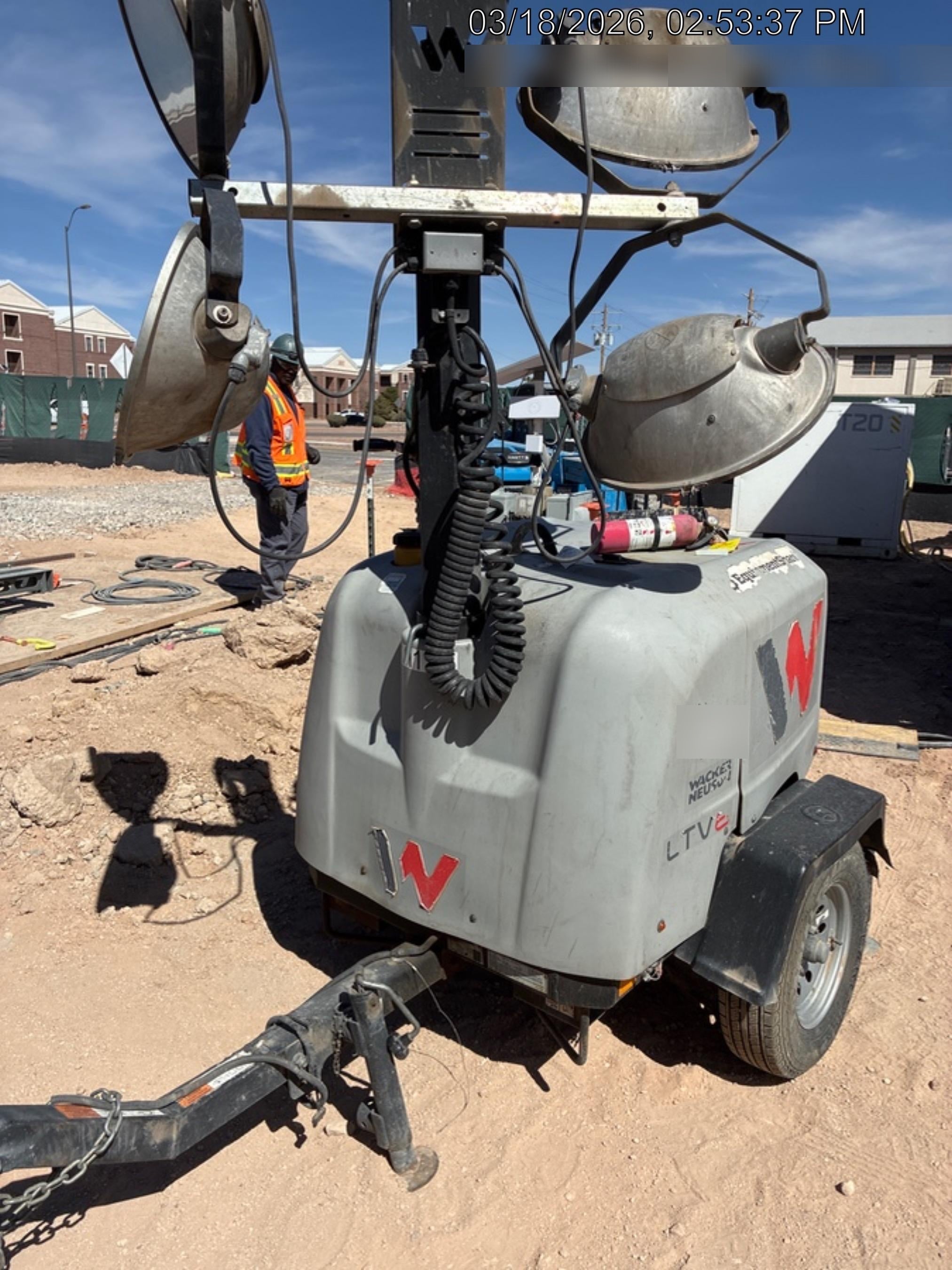 2018 Wacker Neuson LTV6L-MH Wacker Neuson LTV6L Mobile Light Tower w/Fuel Level Sensor Installed