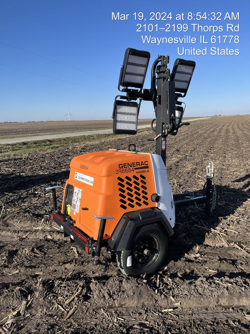 2024 Generac MLT2 Diesel, Flex Switch 120V Input, Powerzone Controller, 
(4) 320W LED Lights, 4kW Generator, 39.9 Gal Fuel Tank, 2" Ball, T3