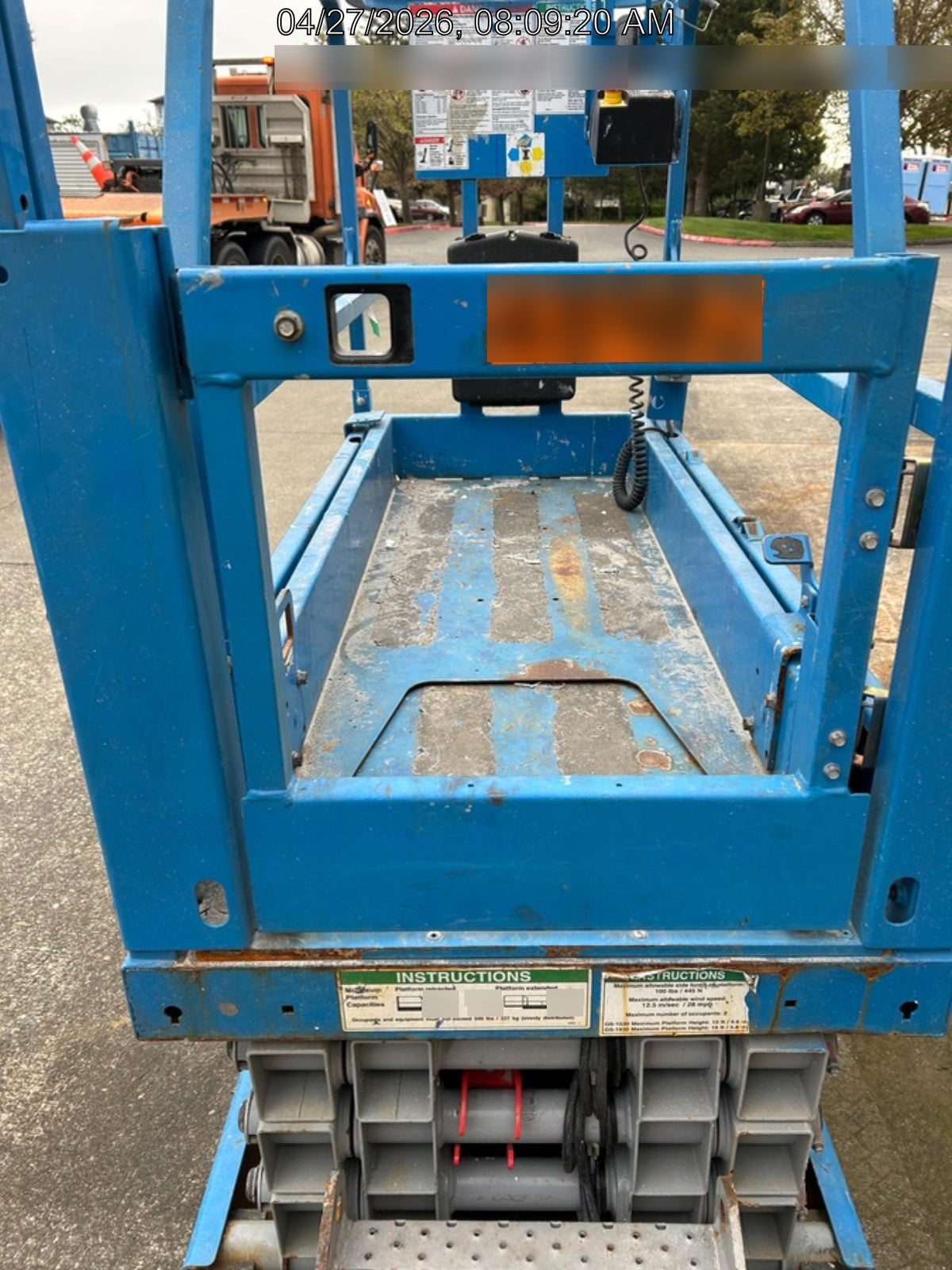 2019 Genie GS-1930 Half Height Swing Gate, 800W Inverter