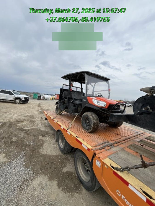2022 Kubota RTV-X1140W-H Plastic Canopy, Windshield Acrylic Clear, LED Strobe Light, Wire Harness Kit, Back up Alarm