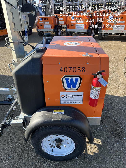 2024 Wanco WLTT-4MM4K Diesel, Deep Sea Controller, Shore Power Plug, Auto Start, (4) 350W LED Floodlights, 4kW Generator, 60 Gal Fuel Tank, 2" Ball, T3