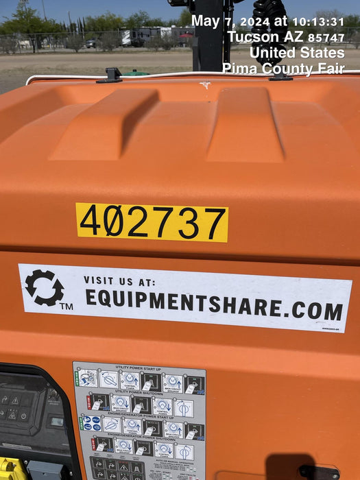 2024 Generac MLT2 Diesel, Flex Switch 120V Input, Powerzone Controller, 
(4) 320W LED Lights, 4kW Generator, 39.9 Gal Fuel Tank, 2" Ball, T3