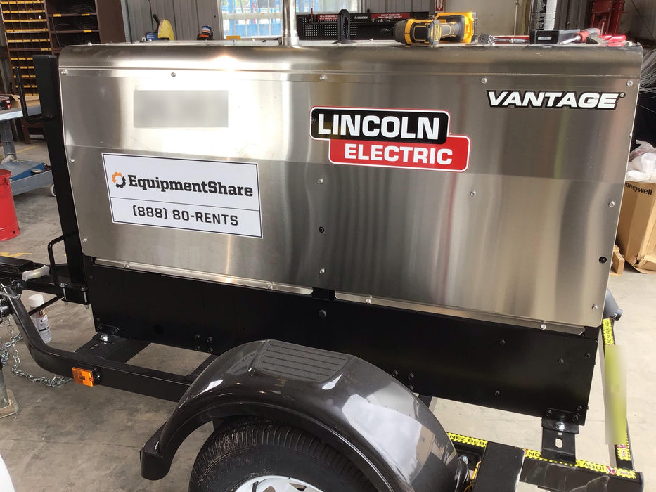 2019 Lincoln Electric Vantage 322 Lincoln Vantage 322 Welder w/Trailer, Light Kit, Cable Rack