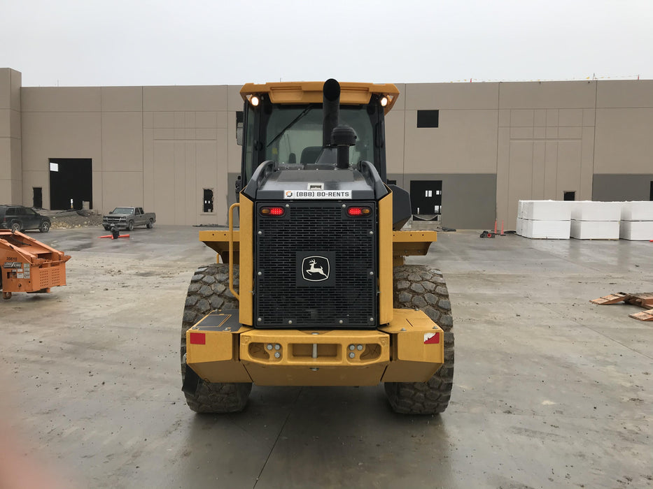 2019 John Deere 524L Cab/Heat/AIR, 3rd Function Hydraulics, Hydraulic JRB QC 2.75 Yd. Bucket, 60" Carriage/72" Forks