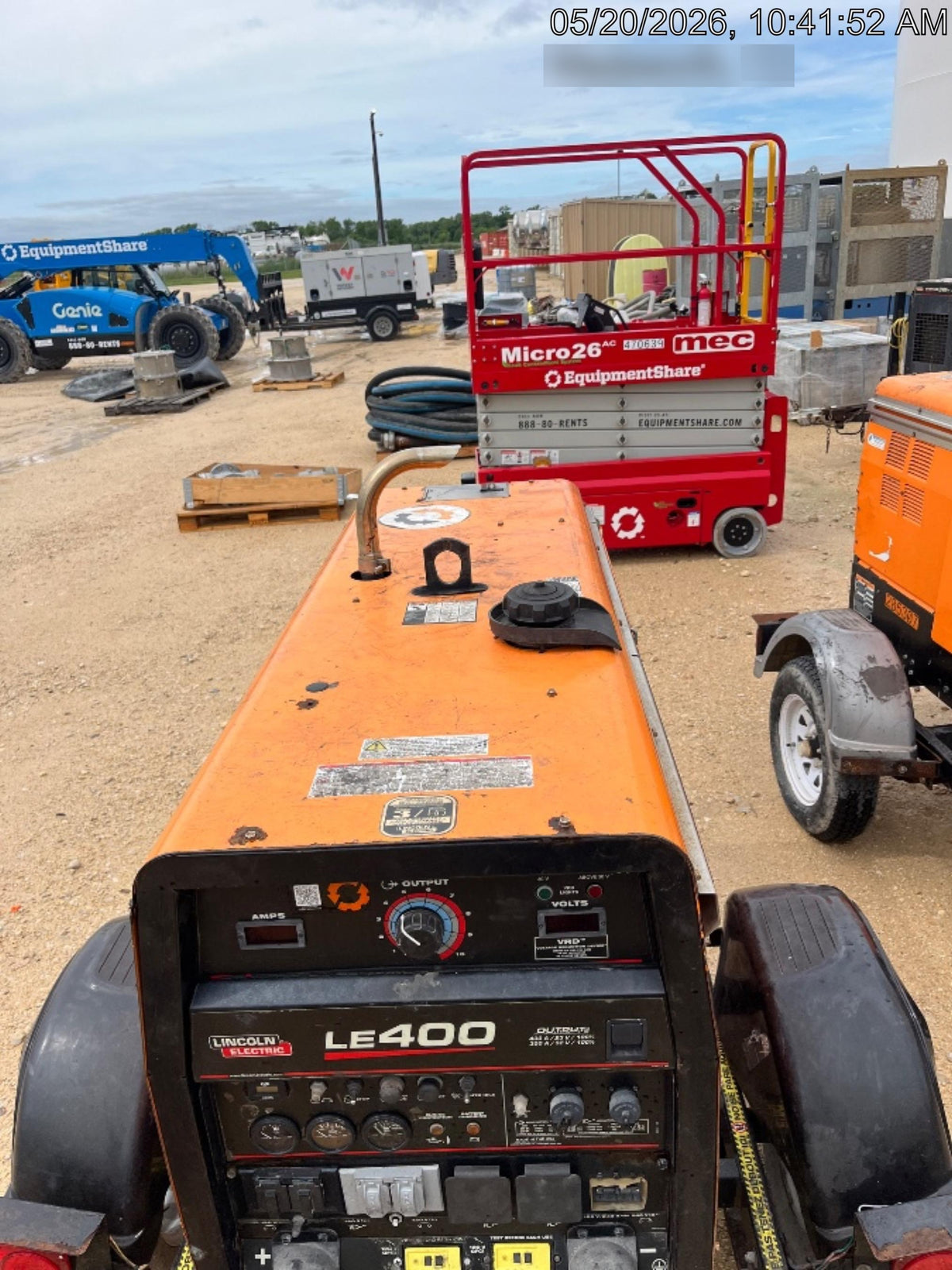 2022 Lincoln Electric LE400 Kubota V1505, Trlr, Cable Rack, Light Kit, ES Decals, T3
