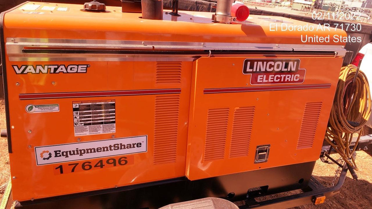 2021 Lincoln Electric Vantage 549X Ready Pak 3, ORANGE (includes trailer, cable rack, fender light kit)