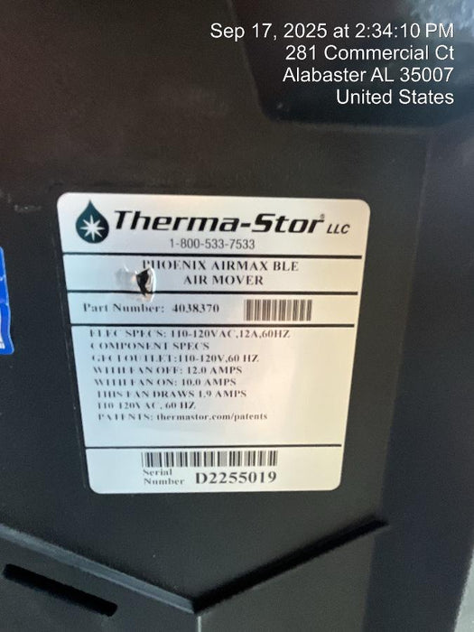 2022 PHOENIX AirMAX Radial Air Mover