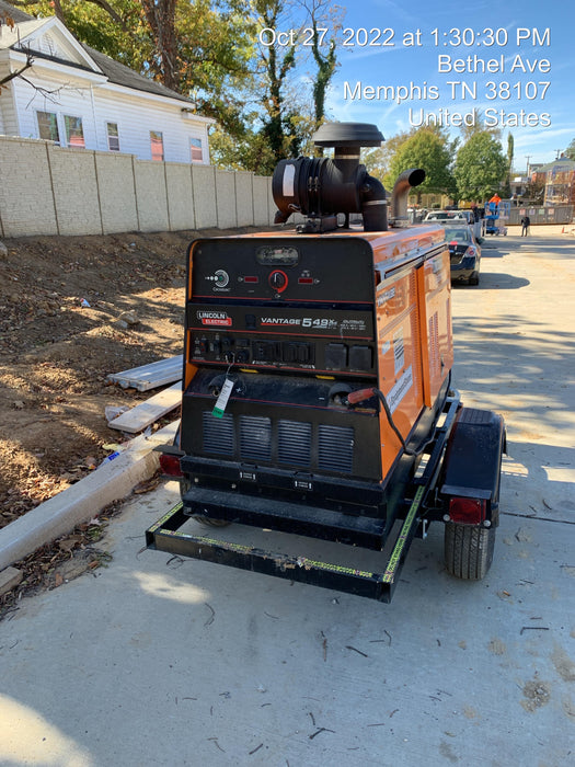2021 Lincoln Electric Vantage 549X Ready Pak 3, ORANGE (includes trailer, cable rack, fender light kit)
