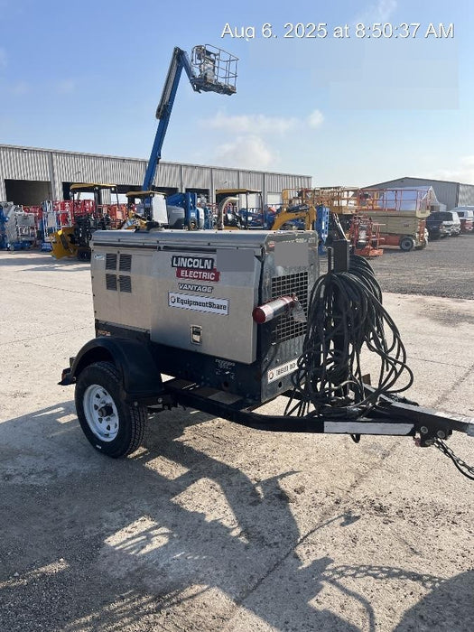 2020 Lincoln Electric Vantage 322 Welder Ready-Pak 3, w/ GPS & Decals (includes trailer, cable rack, fender light kit)
