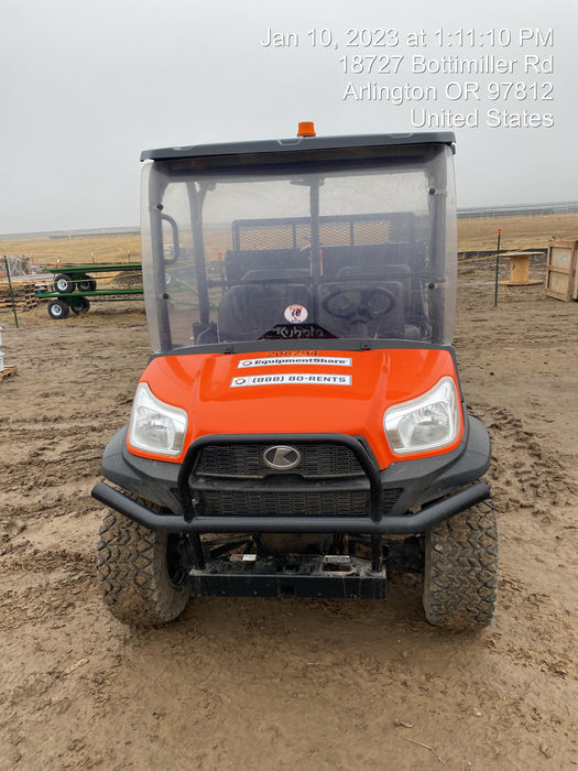 2022 Kubota RTV-X1140W-H Plastic Canopy, Windshield Acrylic Clear, LED Strobe Light, Wire Harness Kit, Back up Alarm