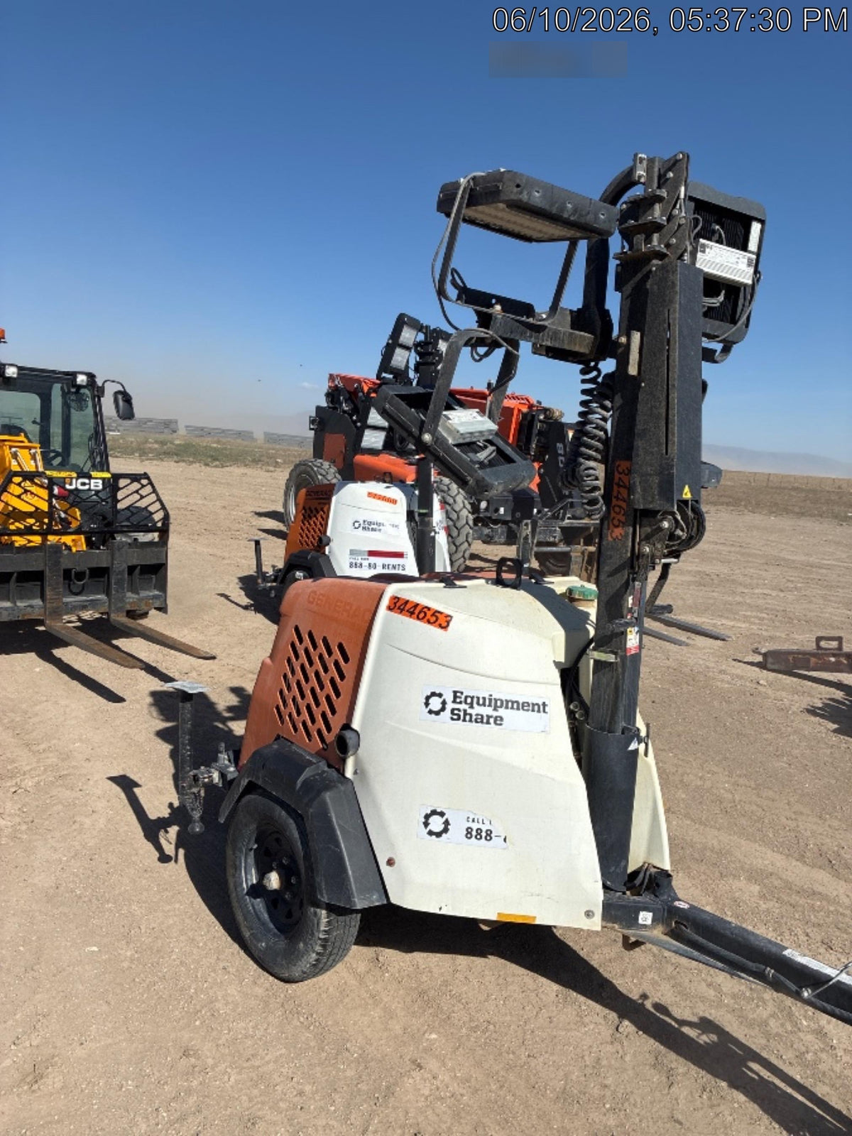 2023 Generac MLT2 Diesel, Flex Switch 120V Input, Powerzone Controller, (4) 320W LED Lights, 4kW Generator, 39.9 Gal Fuel Tank, 2" Ball, T3