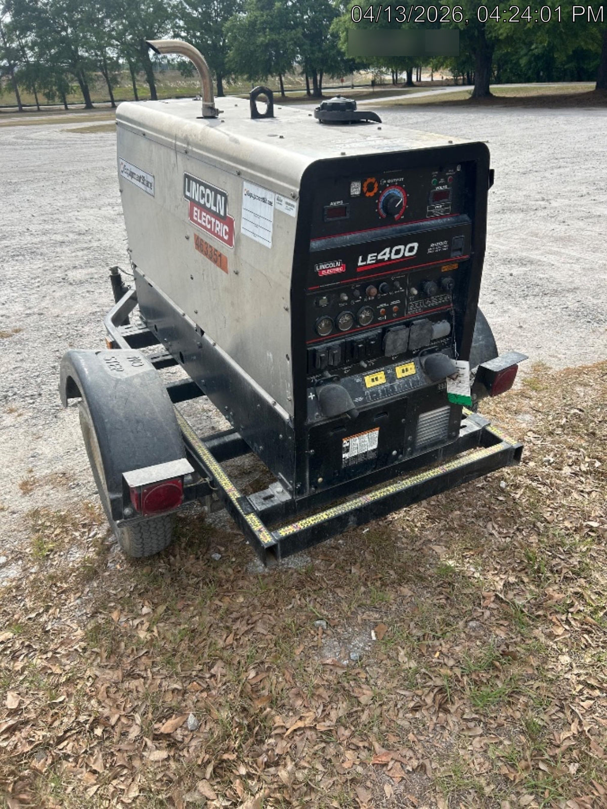 2024 Lincoln Electric LE400 Kubota V1505, Trlr, Cable Rack, Light Kit, ES Decals, T3