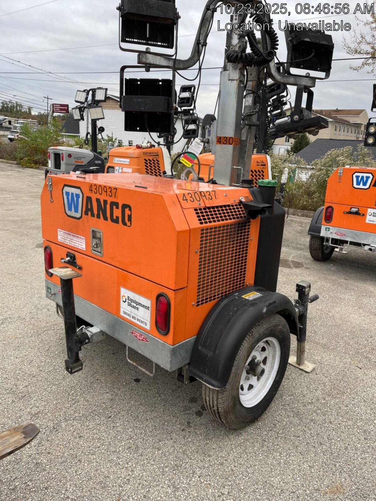2024 Wanco WLTT-4MM4K Diesel, Deep Sea Controller, Shore Power Plug, Auto Start, (4) 350W LED Floodlights, 4kW Generator, 60 Gal Fuel Tank, 2" Ball, T3