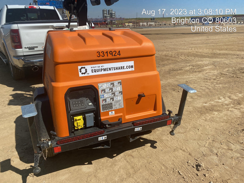 2023 Generac MLT2 Diesel, Flex Switch 120V Input, Powerzone Controller, (4) 320W LED Lights, 4kW Generator, 39.9 Gal Fuel Tank, 2" Ball, T3