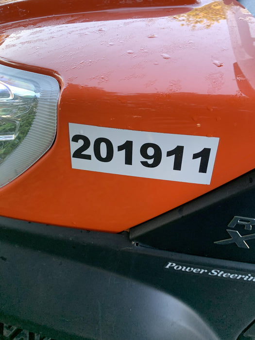 2022 Kubota RTV-X1140W-H Plastic Canopy, Windshield Acrylic Clear, LED Strobe Light, Wire Harness Kit, Back up Alarm